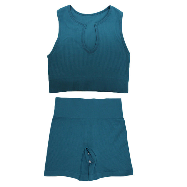 Conjunto Deportivo Yoga Dos Piezas con Espalda Descubierta