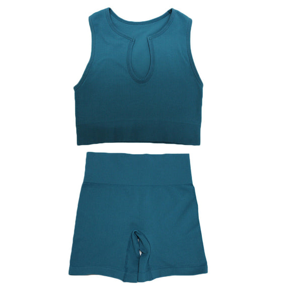 Conjunto Deportivo Yoga Dos Piezas con Espalda Descubierta
