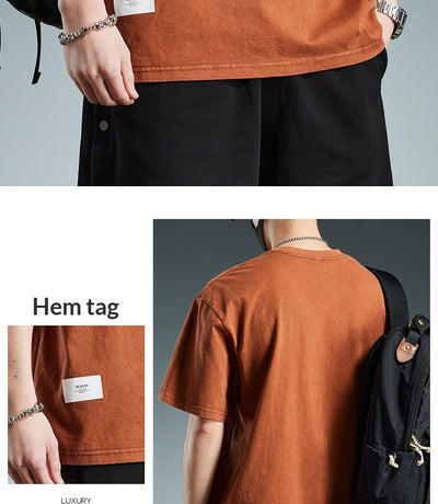 Playera Oversize Pesada de Manga Corta para Hombre - Image 35