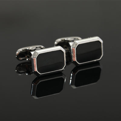 Gemelos Geométricos de Piedra Negra - Diseño Europeo y Americano - Image 2