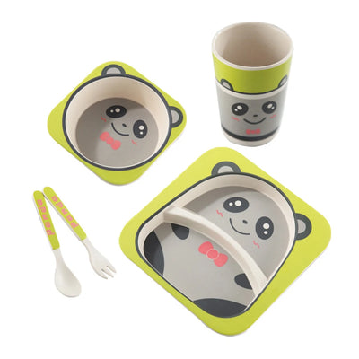 Juego de Vajilla Infantil 5 Piezas - Platos y Vasos de Fibra de Bambú Natural para Bebés - Image 31