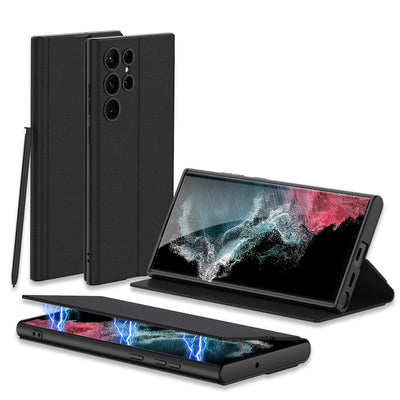 Funda de Cuero para Celular con Cierre Magnético y Ranuras Integradas - Image 4