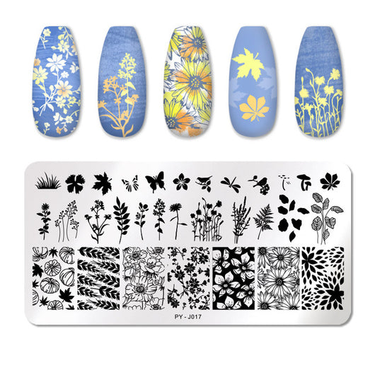 Placa de Estampado para Manicura en Acero Inoxidable - Image 20