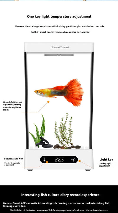 Acuario Cilíndrico Pequeño con Bluetooth Douyu - Image 8