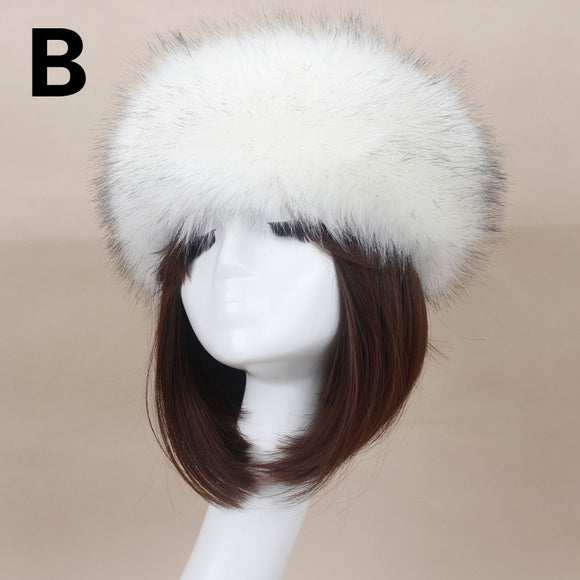 Gorro Acolchado de Pelaje Sintético con Diseño Moderno