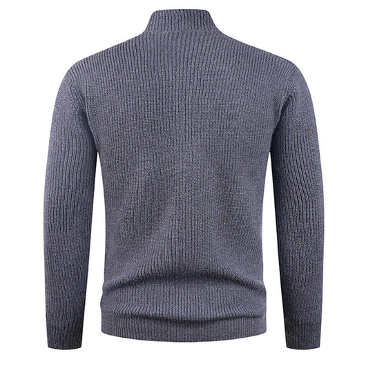 Suéter Casual para Hombre con Cuello Mao y Botones Sesgados - Image 28