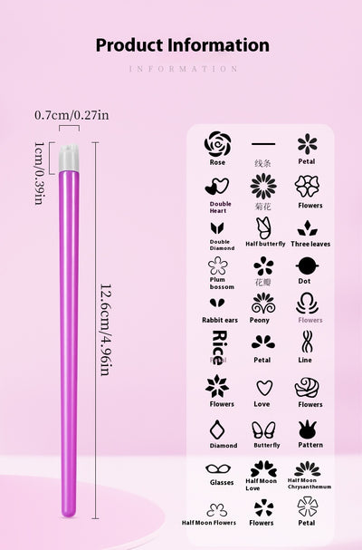 Kit de Estampado para Uñas con Pluma de Tinta Transferible - Image 7