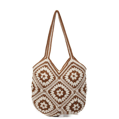 Bolso Tote Tejido a Mano Estilo Étnico Retro de Gran Capacidad - Image 5