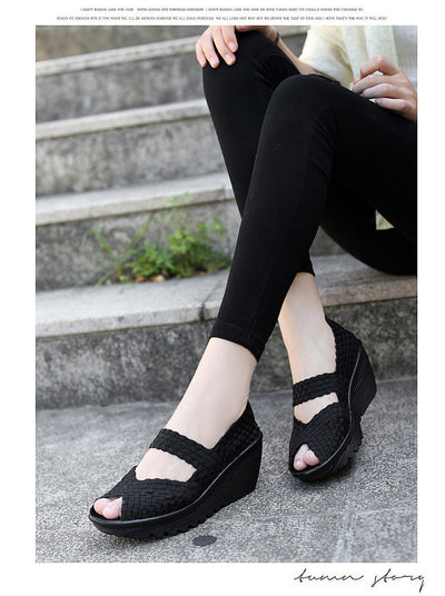 Zapatos Tejidos a Mano sin Cordones para Mujer - Comodidad Casual - Image 21