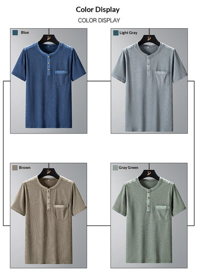 Camisa Slim Fit de Manga Corta para Hombre - Estilo Verano - Image 18