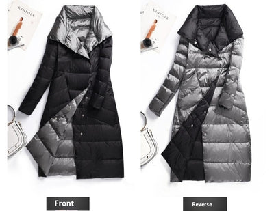 Chaqueta de Plumón de Pato Ligera - Abrigo Invernal Midi Elegante - Image 20