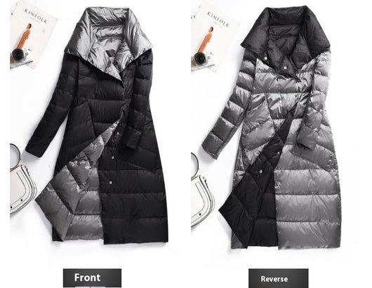 Chaqueta de Plumón de Pato Ligera - Abrigo Invernal Midi Elegante - Image 20