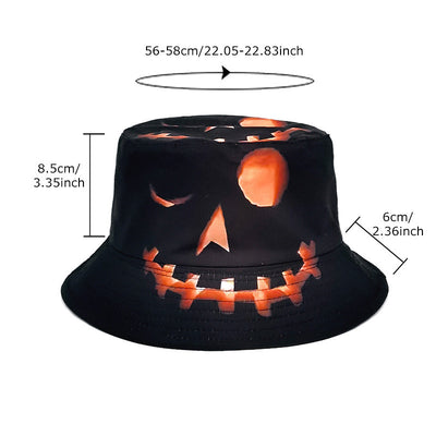 Sombrero Bucket de Halloween con Diseños de Calabaza Divertida - Image 7