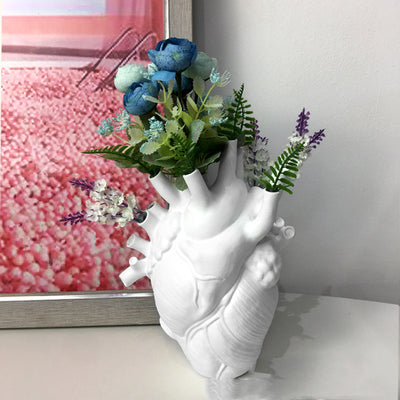 Florero Decorativo en Forma de Corazón, Estilo Nórdico, Escultura de Cerámica para el Hogar - Image 4