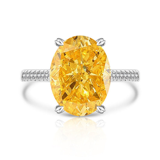 Anillo Versátil de Diamante Hielo Floral en Carbono Alto para Mujer - Image 33