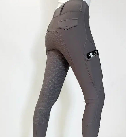 Pantalones Ecuestres Otoño-Invierno de Alto Rendimiento para Adultos y Niños - Image 21