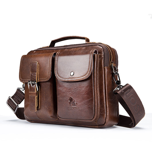 Bolso de Mano Retro en Cuero Premium - Gran Capacidad y Estilo Clásico - Image 10