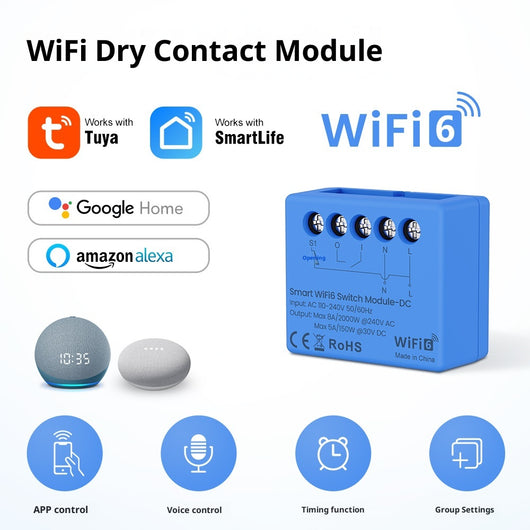 Interruptor Inteligente WiFi 6 con Control por App y Función Relé - Image 4