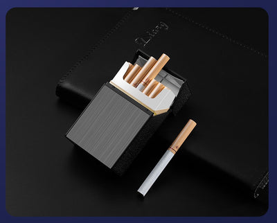 Encendedor Recargable USB con Estuche Portacigarrillos Resistente al Viento - Image 18