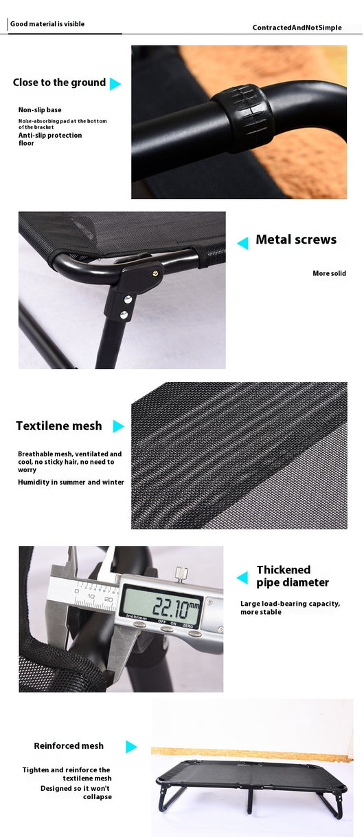 Cama Elevada para Perros con Marco de Hierro y Malla Transpirable - Image 12