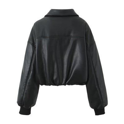 Chaqueta de Cuero PU para Motociclista Estilo Pan - Image 16