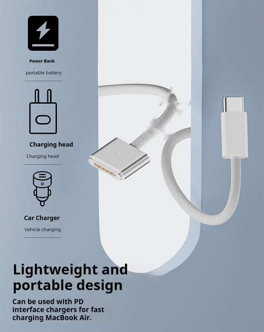 Cable de Carga Magnético 140W USB-C a MagSafe 3 - Image 14