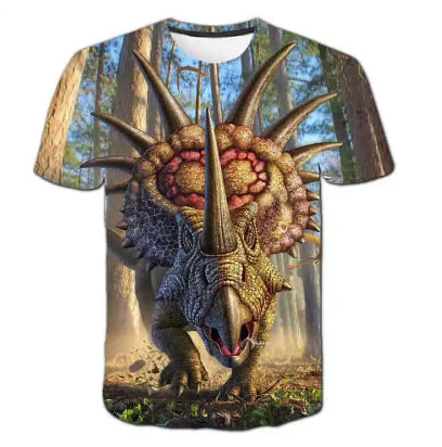 Camiseta Infantil de Dinosaurios - Manga Corta Casual - Image 4