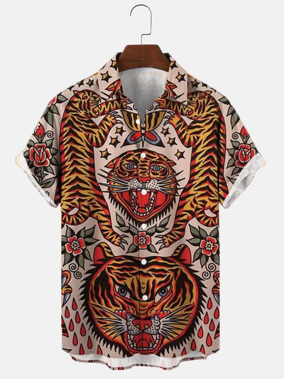 Playera Estampada 3D Digital para Hombre Talla Grande - Image 31