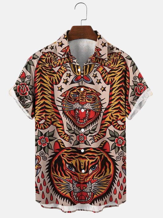 Playera Estampada 3D Digital para Hombre Talla Grande - Image 31