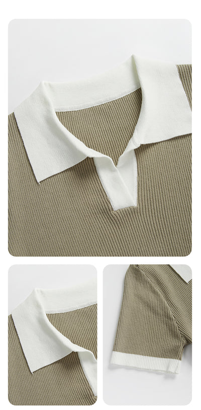 Blusa Corta de Manga Corta Estilo Relajado Primavera - Image 16