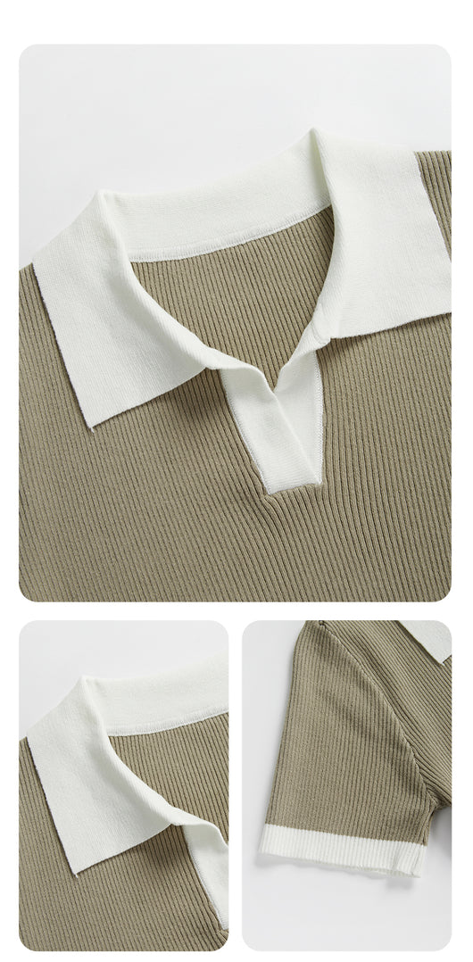 Blusa Corta de Manga Corta Estilo Relajado Primavera - Image 16