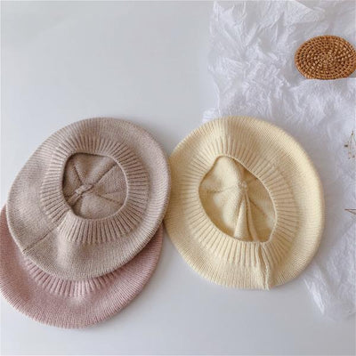 Boina Infantil de Punto Suave - Gorro Bebé Otoño en Colores Lisos - Image 2