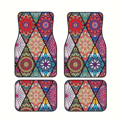 Juego de Tapetes para Auto Estilo Bohemio Retro - Image 22