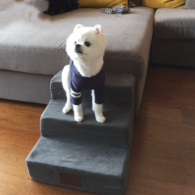Escaleras para Perros con Peldaños de Espuma - Acceso Fácil a la Cama - Image 10