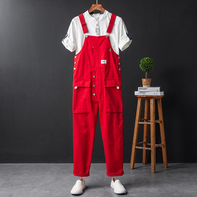 Pantalones Anchos Hip Hop con Tirantes Ajustables - Image 6