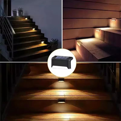 4 Luces LED Solares para Escaleras y Terrazas - Iluminación Exterior Automática - Image 9