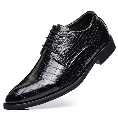 Zapatos de Cuero Inglés Grano Pez para Hombre - Estilo Business Casual - Image 6