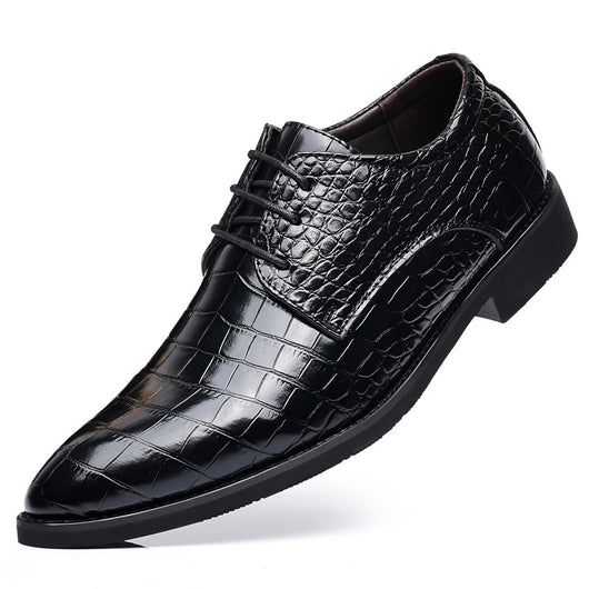 Zapatos de Cuero Inglés Grano Pez para Hombre - Estilo Business Casual - Image 6