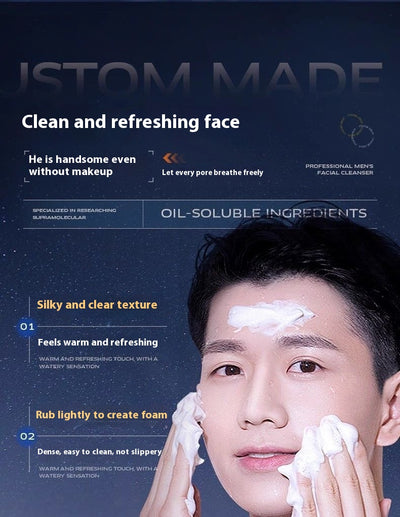 Limpiador Facial Antibacterial Regulador de Grasa y Eliminador de Puntos Negros para Hombres - Image 25