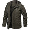 Chaqueta Acolchada Multi-bolsillos Premium Terciopelo Grueso