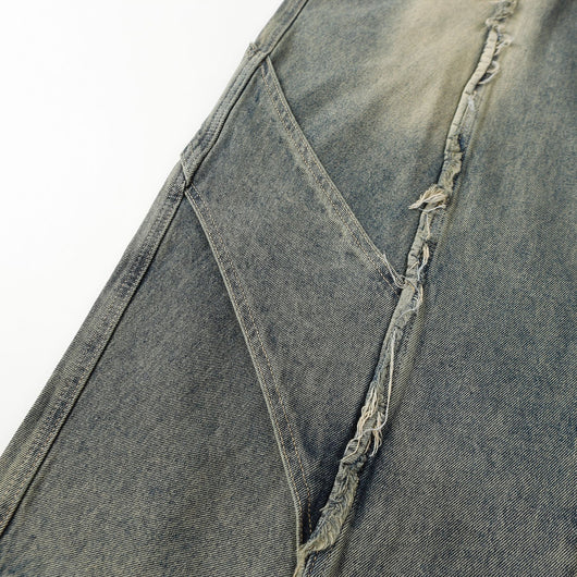 Pantalones Vaqueros Desgastados con Personalidad para Hombre - Image 12