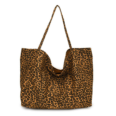 Bolso Retro de Hombro Estampado Leopardo con Textura Casual - Image 5
