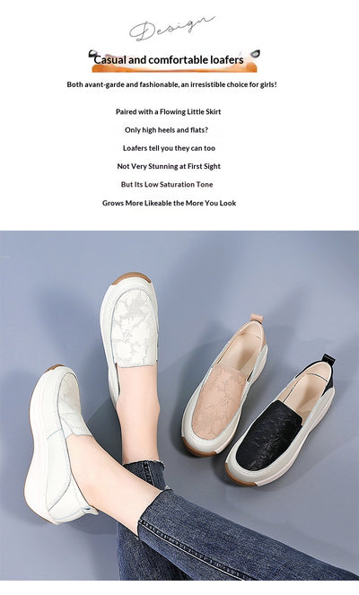 Tenis Blancos Mujer con Suela Gruesa y Cierre Slip-On - Image 16