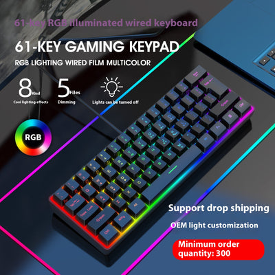 Teclado Compacto RGB para el Hogar - Iluminación LED Personalizable - Image 3