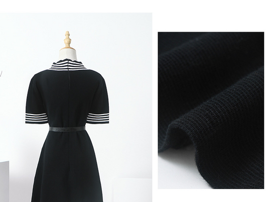 Vestido Negro Elegante Estilo Hepburn - Diseño Francés Slim para Mujer - Image 7