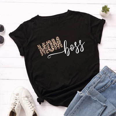 Playera Suelta Estampada de Manga Corta para Mujer - Image 19