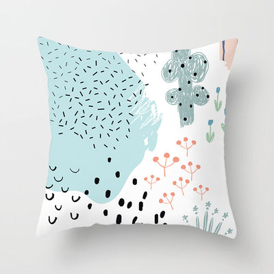Funda de Almohada Geométrica Moderna en Poliéster Peachskin - Image 43