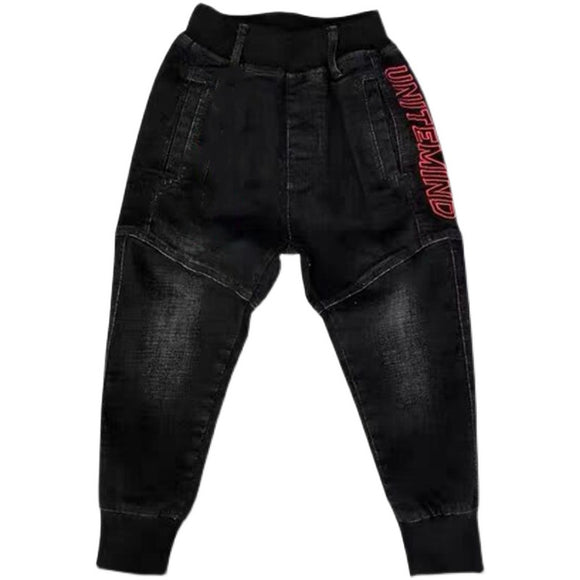 Pantalones Jeans Negros para Niños - Primavera y Otoño