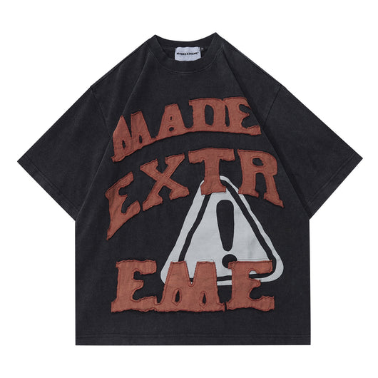 Camiseta Unisex con Parches de Letras Divertidas - Image 13