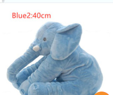 Pink 60cm and yellow 40cm elephant plush dolls, soft comfort pillows for babies and kids. - Image 38